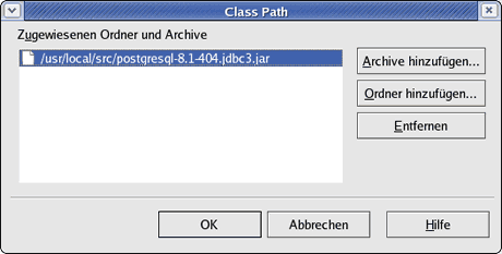 OpenOffice PostgreSQL JDBC-Treiber zufuegen OpenOffice PostgreSQL JDBC-Treiber zufuegen